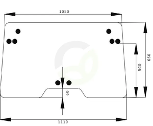 Vetrobransko steklo - Kramp 134571605N