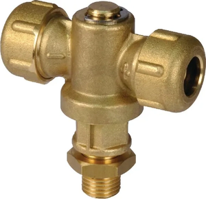 Nosilec šobe 2-smerni medenina 1/4M - Arag 0058320900