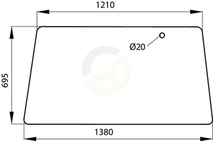 Zgornji del zadnjega okna - Kramp 178810051110N