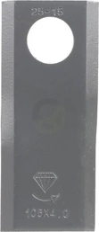 Levi rezilo za kosilnico 107x45x4mm luknja Ø21mm - Schumacher 0110349G