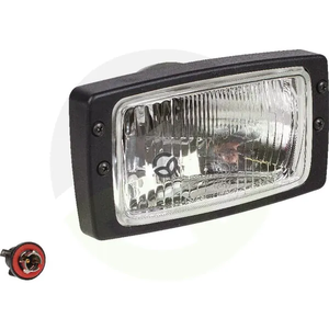 Halogenski žaromet - pravokotni - 12/24V - prozoren - privijačen - 182x94x102mm - Hella 1AB006213027