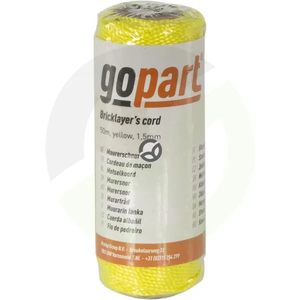 PP opečna vrvica 1,5 mm rumena 50 m - Gopart 200030GP