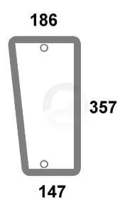 Spodnje vetrobransko steklo - Kramp 205812040600N