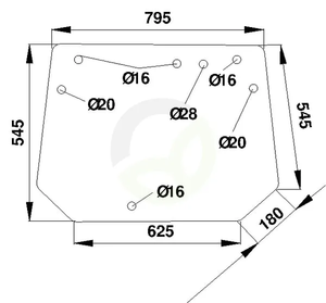 Zadnje steklo - Kramp 205812051010N
