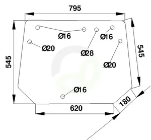Zadnje steklo - Kramp 205812050120N