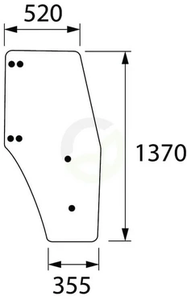 Steklo v vratih 205810030050N