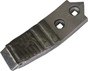 Lemežna špica 215x40x20mm, kaljena, ukrivljena, 2 luknji - Kramp 2111200020CN