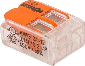 2-vodilni priključni blok - Wago 221412