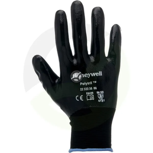 Delovne rokavice črne poliamid - 25cm - Polytril™ by Honeywell