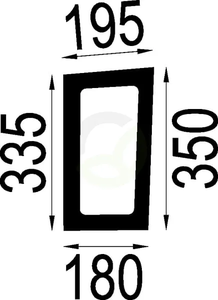 Spodnje vetrobransko steklo - Fendt (AGCO) 236810110040