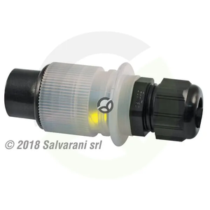 3-polni priključek 10A 12V, 2x LED - Salvarani 25036200LEM20