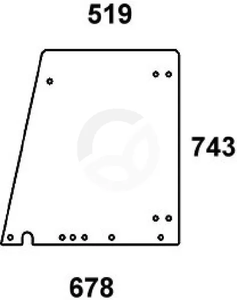Zgornji del stekla vrat - Kramp 247811030950N