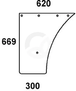Steklo za vrata 297810030041N