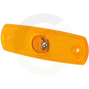 Označevalna luč 3W - pravokotna - 24V - jantarna - ohišje: rumeno - privijačena - 126x11x38mm - Hella 2PS962964012