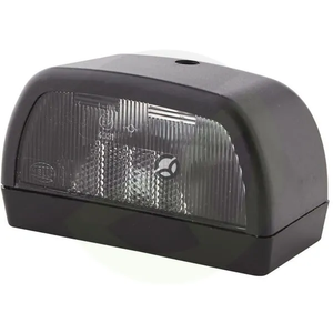 Luč za osvetlitev registrske tablice 10W - pravokotna - 12V - črna - privijačena - 102x56,5mm - Hella 2KA998523001