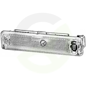 Notranja luč pravokotna - 12/24V - prozorna - objemka - 30x30x133mm - Hella 2JA001357037