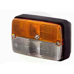 Smerna in pozicijska luč 21/5W - pravokotna, 12V - jantarna/prozorna - privijačena - 120x55x80mm - Hella 2BE997131081