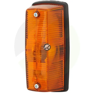 Smerokaz levi 21W - pravokotna - 12/24V - jantarna - privijačena - 146x - Hella 2BA001277011