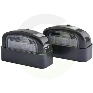 Luč za osvetlitev registrske tablice 5W - pravokotna - 12V - prozorna - privijačena - 105x63mm - Hella 2KA001386281