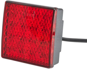 Kvadratna luč za meglo - LED - 12V - rdeča - vijačna - 80x33,7x80 mm - Hella ValueFit - Hella 2NE357029041