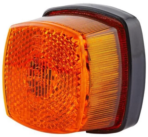 Označevalna luč 5W - kvadratna - 12/24V - jantarna - vijačna - 62 - Hella 2PS003057051