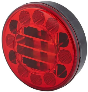 Zavorna luč LED - okrogla - 10/30 V - rdeča - vijačna - Ø 122 mm - 24 LED - Hella ValueFit - Hella 2SB357027011