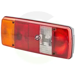 Zadnja luč leva pravokotna - 12/24V - rdeča/jantarna/bela - vijačena - 343x75x133mm - Hella 2SK003567651