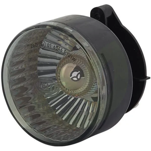 Smerokaz 21W - okrogla - 12V - rumena/siva - ohišje: srebrno - privijačena - Ø 66 mm AMP vtič - Hella 2BA009001191