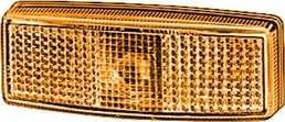 Označevalna luč 5W - pravokotna - 12/24V - jantarna - privijačena - 110x25x40mm - Hella 2PS006717031