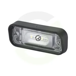 Luč za registrsko tablico LED - pravokotna - 12V - bela - vijačna - 82,7x111x326mm - 4 LED - Hella 2KA010278411