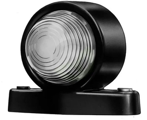 Označevalna luč 5W - okrogla - 12V - bela - privijačena - Ø 75mm - Hella 2XS955031001
