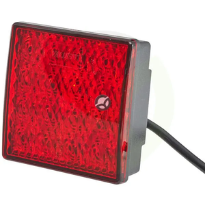 Kvadratna luč za meglo - LED - 24V - rdeča - vijačna - 80x33,7x80mm - Hella ValueFit - Hella 2NE357029141