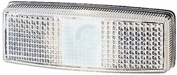 Označevalna luč 5W - pravokotna - 12V - prozorna - privijačena - 110x25x40mm - Hella 2PF006717011
