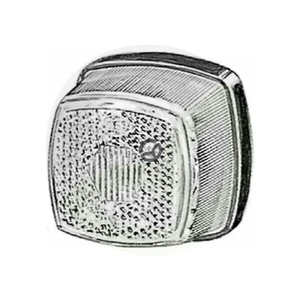 Označevalna luč 5W - kvadratna - 12V - prozorna/bela - vijačena - 62x46x62mm - Hella 2PG003057067
