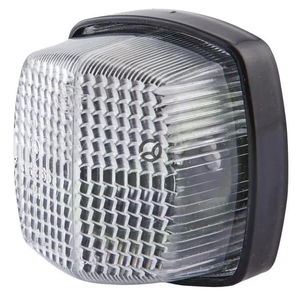 Označevalna luč 5W - kvadratna - 12V - prozorna/bela - vijačena - 62x42x62mm - Hella 2PF004081001