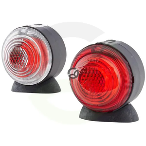 Označevalna luč 5W - okrogla - 24V - prozorna - privijačena - Ø 75mm - Hella 2TJ001633211