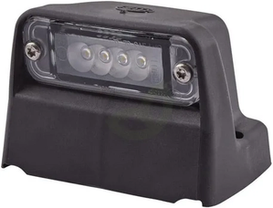 Luč za registrsko tablico LED - pravokotna - 12V - prozorna - vijačna - 93x63x66,2 mm - 4 LED - Hella 2KA010278321