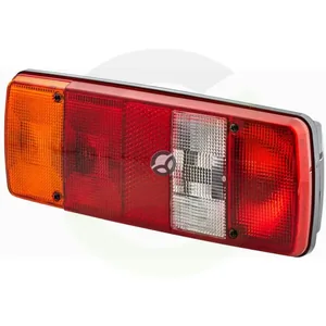 Zadnja luč leva pravokotna - 12/24V - rdeča/rjava/rumena - privijačena - 343x75x133mm - Hella 2VP003567111