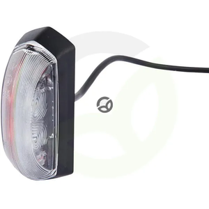 Označevalna luč LED - 4W - pravokotna - 12V - rdeča/bela - vijačena - 92x37x42mm - 4 LED - Hella 2XS205020041