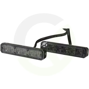 Opozorilna luč - stroboskopska - 12/24 V - jantarna - 6 LED - vodoravna - Hella 2XD012160861
