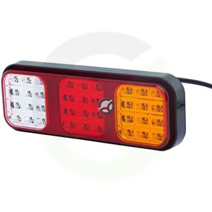 Zadnja luč LED - pravokotna - 12/24V - rdeča/jantarna/bela - vijačena - 284x37x100mm - Hella ValueFit - Hella 2VP357018001