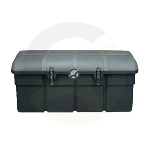 Škatla za orodje za vozila 800x1800x900mm, prostornina 1300l, črna/siva plastika, Solid 2 - Pressol 30677