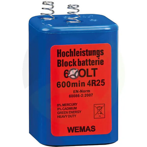 Baterije 4R25 6V modre cink-ogljikove - Wemas 3040360010000