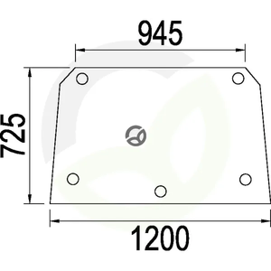 Zgornji del zadnjega okna - Kramp 3226351R3N