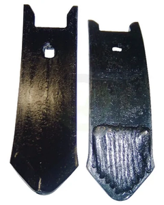 Lemežna špica 275x80x12 mm, kaljena, ukrivljena, 1 luknja, primerna za Horsch - Kramp 34060850CKR