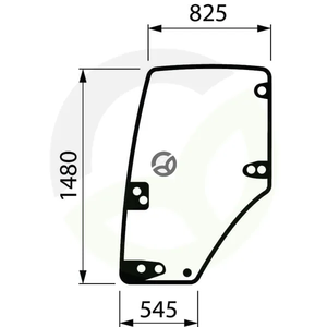 Steklo vrat - Case IH 344730A2