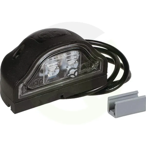 Luč za registrsko tablico LED - pravokotna - 24 V - prozorna - privijačena - 100x60 mm - Regpoint I  - Aspöck 363604007