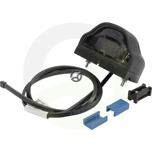 Luč za osvetlitev registrske tablice 5W - pravokotna - 12V - prozorna - privijačena - 100x57x60mm - Aspöck 363209017