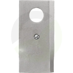 Nož kosilnice levi 98x48x4 mm luknja Ø 19 mm - primerno za Fella/Fortschritt 25 kosov - Kramp 121712KR