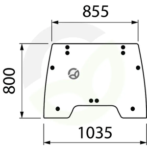 Okensko steklo - Landini 3679334M1